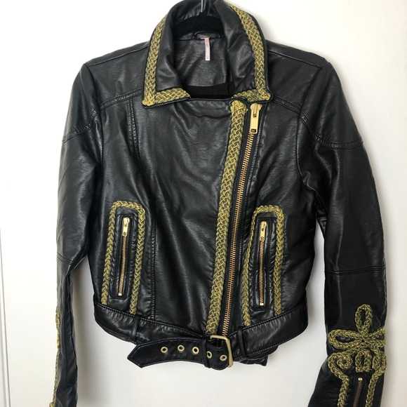 Free People Bang Bang Vegan Moto Jacket - Picture 2 of 5